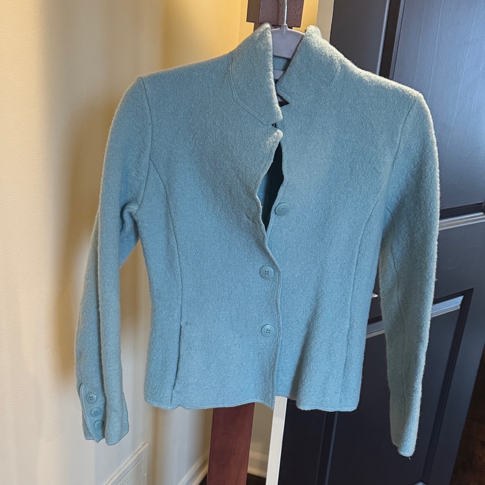 Petite sophisticated size 4 light blue jacket